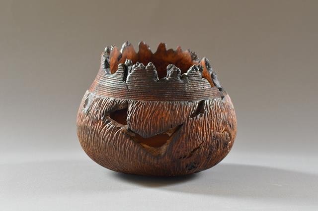Burr Elm Natural Edge Pot